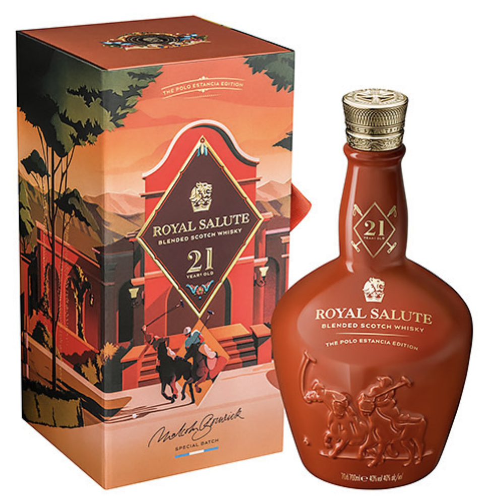 Royal Salute 皇家禮炮 第4版 阿根廷馬球版 橘紅色 700ml（公司貨）